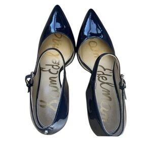 Sam Edelman Nora Blue Patent Leather Heals Women’s Size 9.5